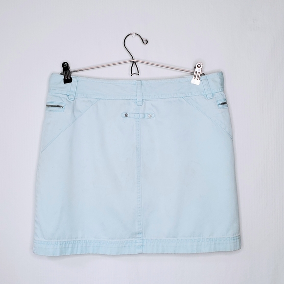 The Limited | Baby Blue 100% Cotton Mini Skirt 8 - Picture 2 of 10